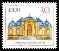 (1969-005) Марка Германия (ГДР) "Дорнбургский замок"    Архитектура III Θ